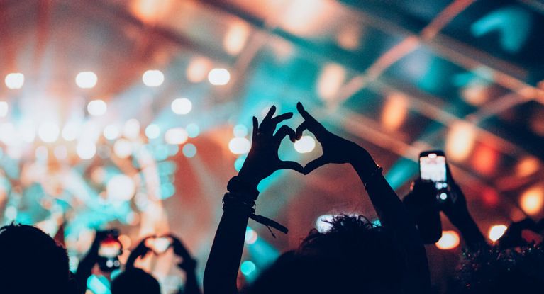 Menschenmenge bei einem Konzert