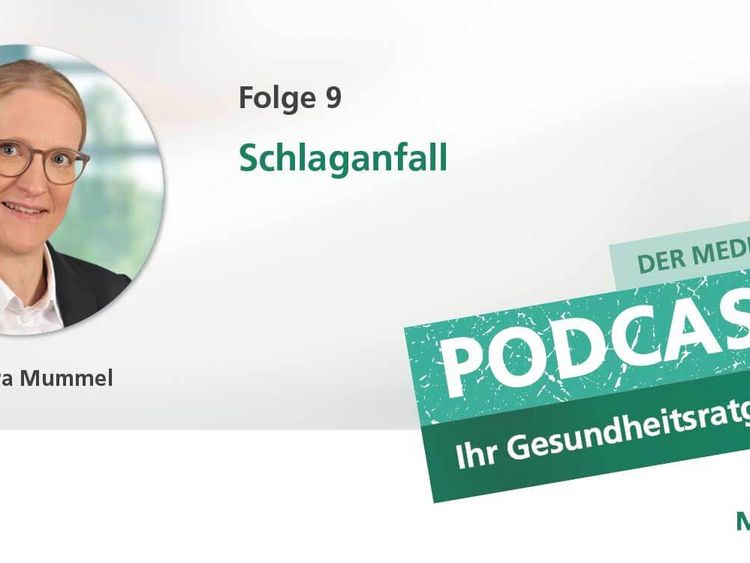 Porträtbild Dr. Petra Mummel und Kopfhörer aus dem Logo MEDICLIN Podcast 