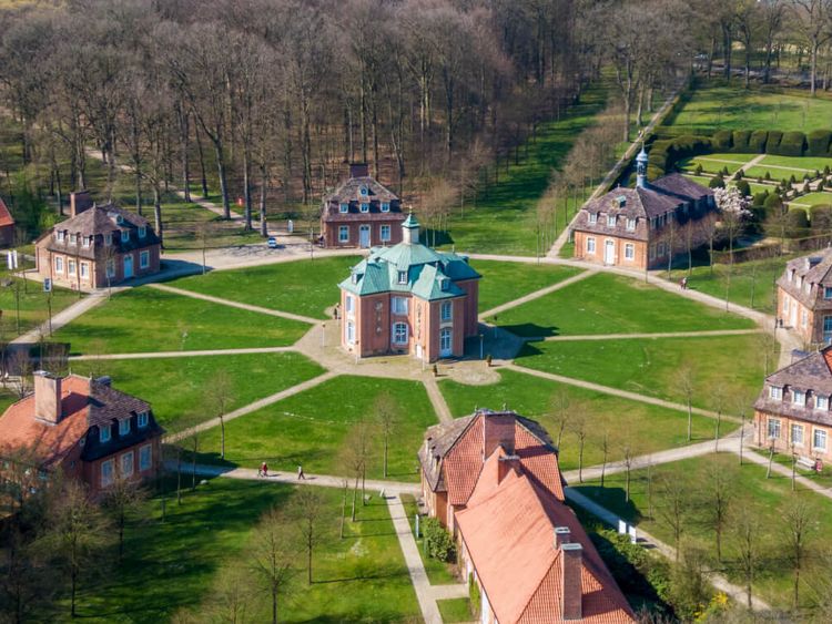 Luftaufnahme Schloss Clemenswerth