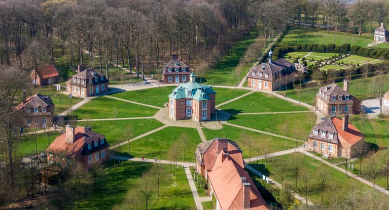 Luftaufnahme Schloss Clemenswerth